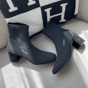 MIU MIU stretch booties